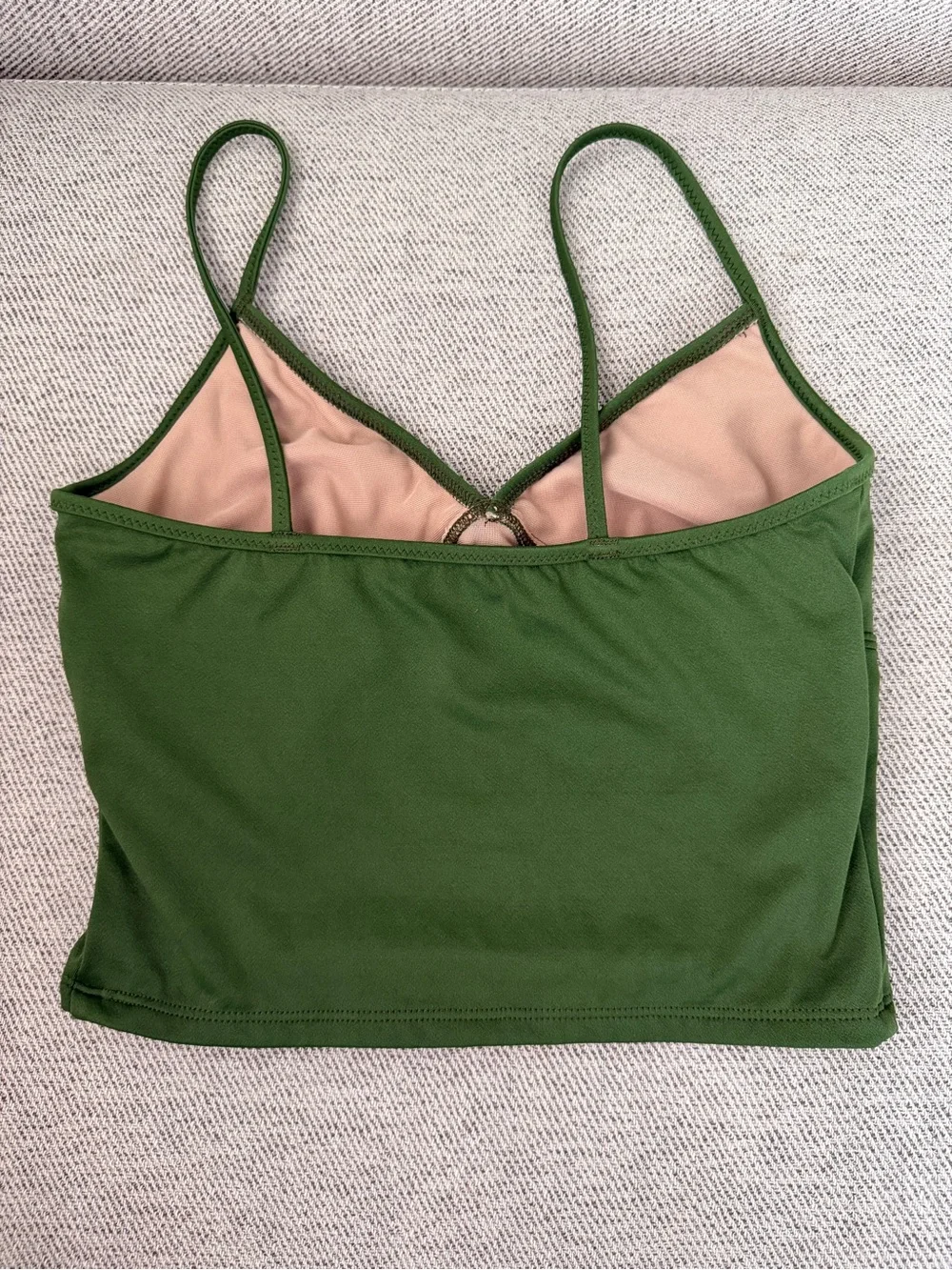 J. Crew Olive Green Lined Swim Top